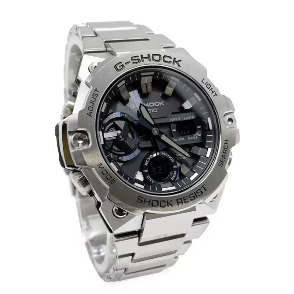 Relógio Masculino G-Shock Metal prata preto GST 100% funcional c/ caixa e a prova dagua