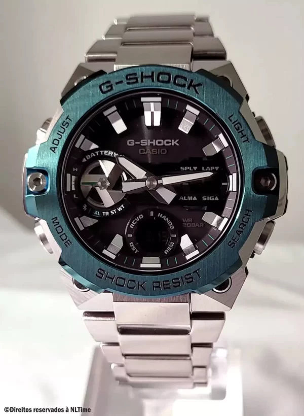 Relógio Masculino G-Shock Metal prata verde GST 100% funcional c/ caixa e a prova dagua - Image 3